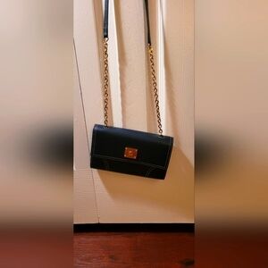 Ralph Lauren Blue Leather Strap Bag